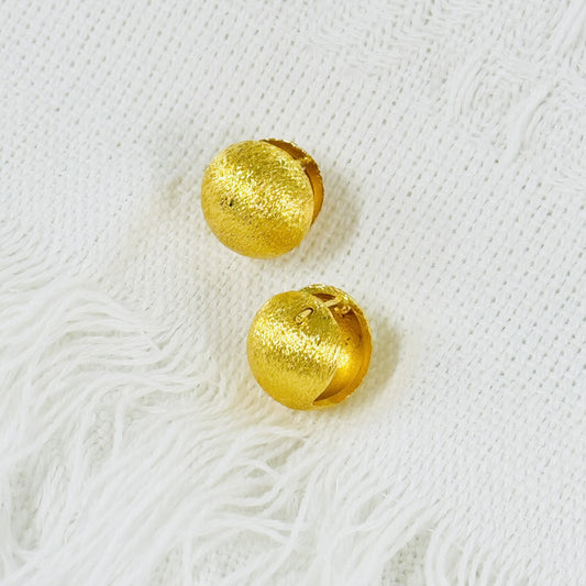 Brushed Ball Female Sier Simple Elegant Earrings