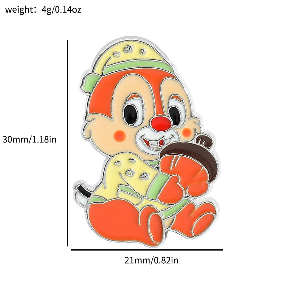 Princess Series Mickey Minnie Dwarf Winnie Brooches