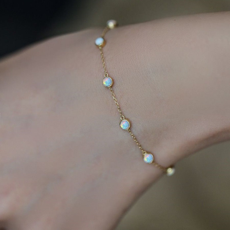 Gold Plated Opal For Retro Affordable Bracelets