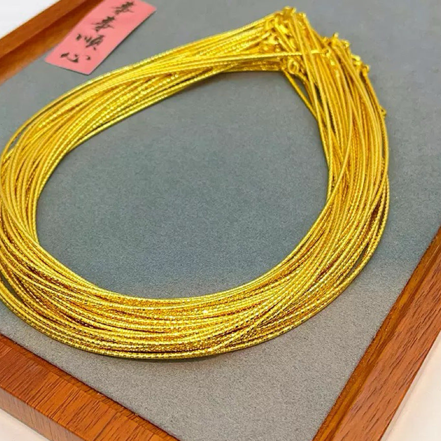 Women's Gold Plating Strong Color Retaining Shop Collar