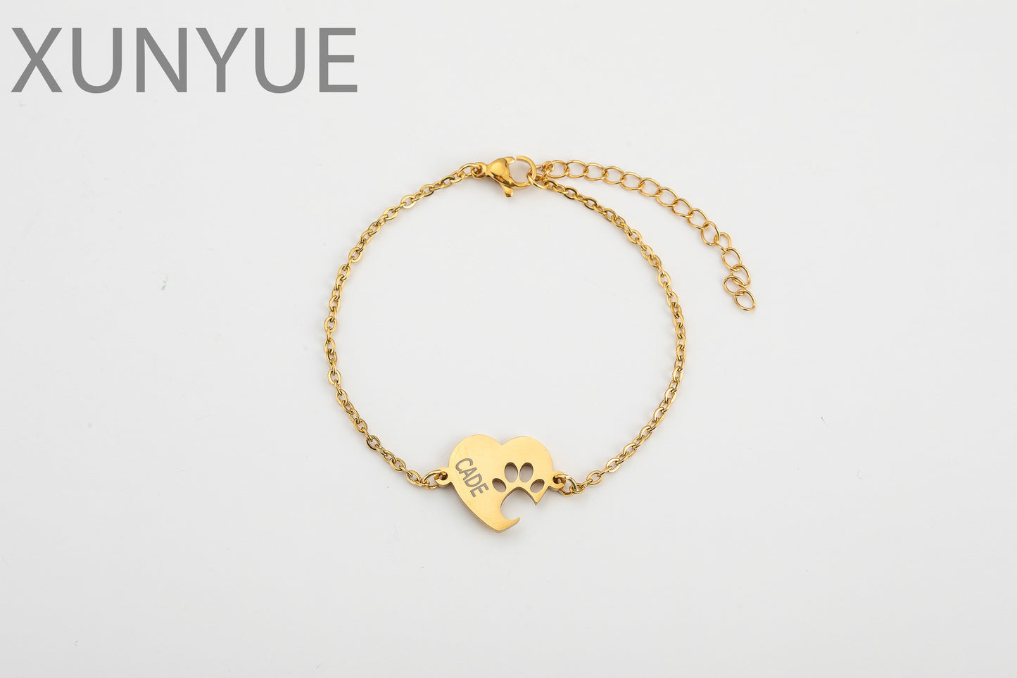 Children's Pet Cat's Paw Dog's Lettering Letter Bracelets