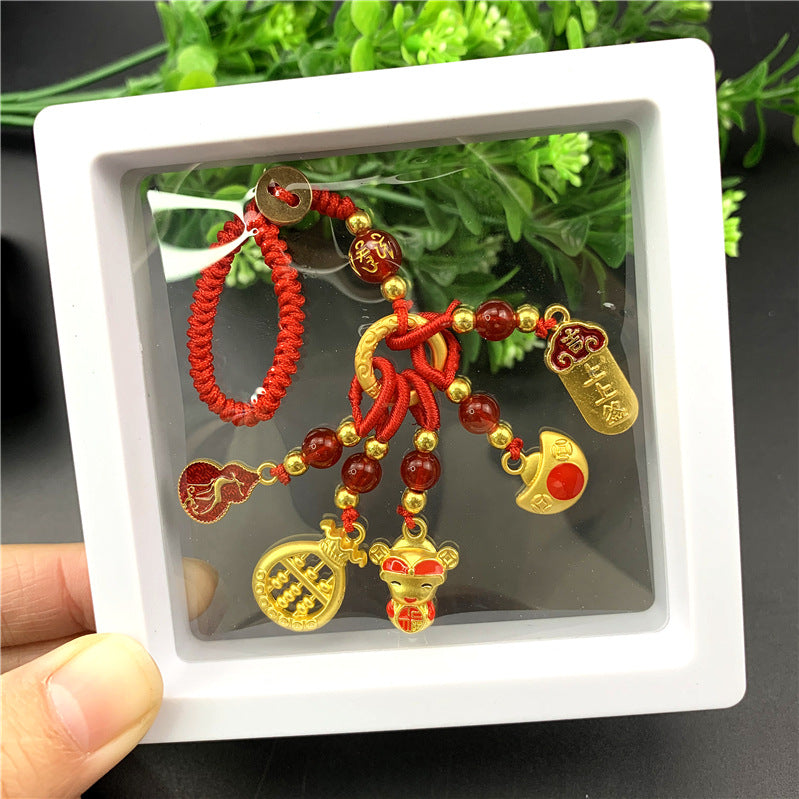 Copper Couple National Fashion Enamel Dripping Oil Hanging Ornaments