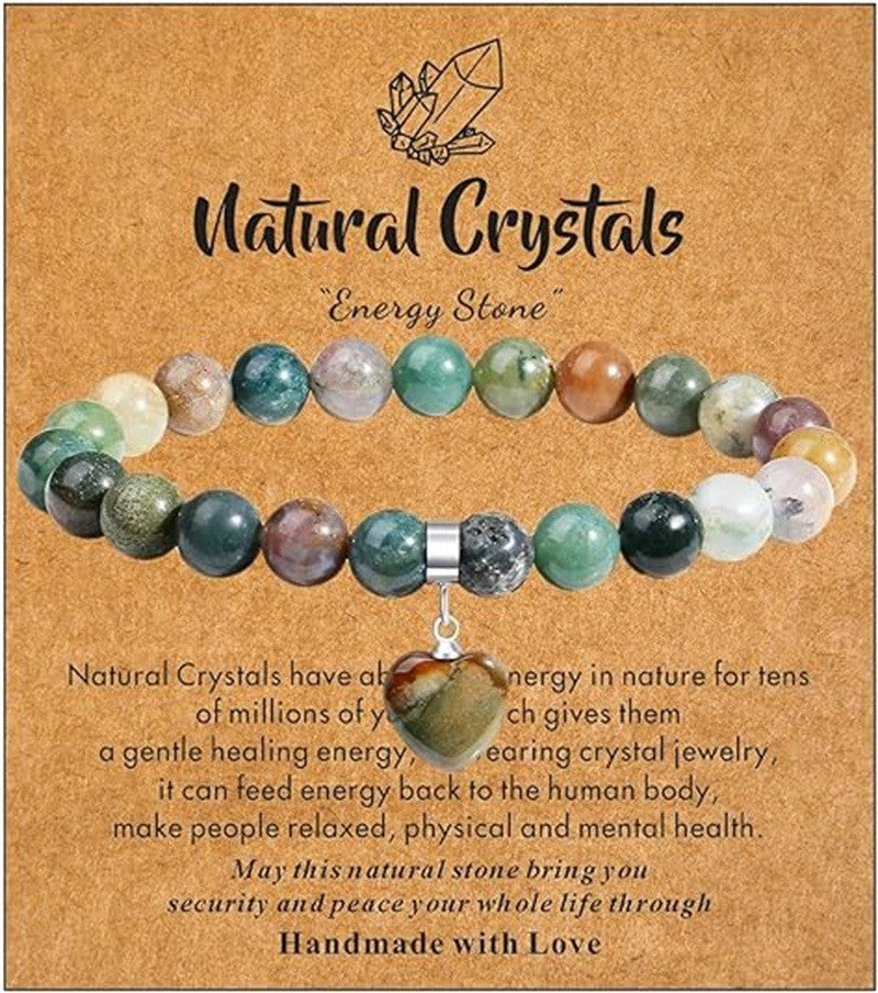 Women's & Men's Elastic String Beaded Love Creative Gifts Bracelet