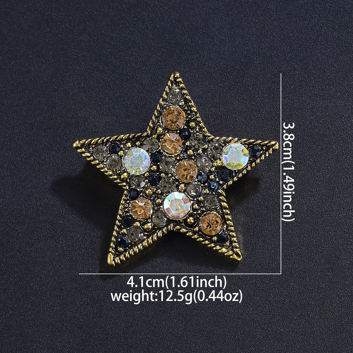 Women's & Men's Elegant Brooch Alloy Rhinestone Niche Design Business Corsage Brooches