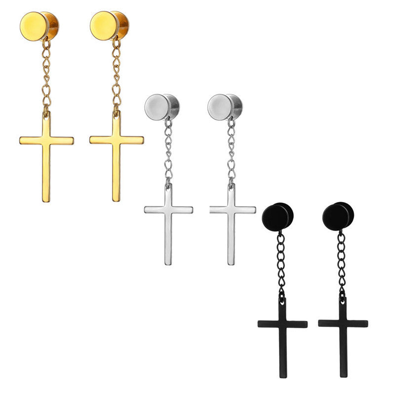 Round Simple Ear Clip Temperament Big Alloy Rings