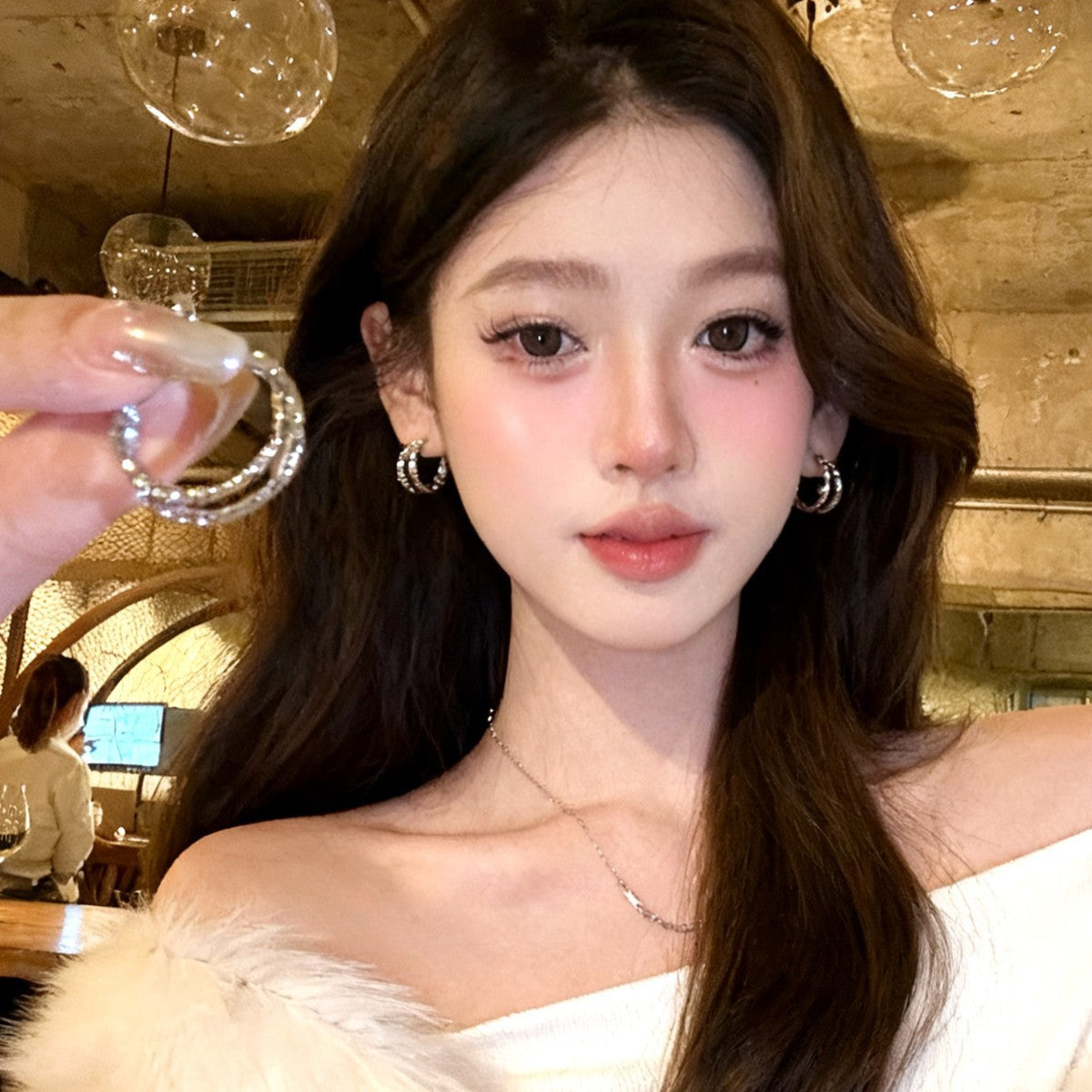 Women's Mush Ice Ear Clip High-grade Fashionable Earrings