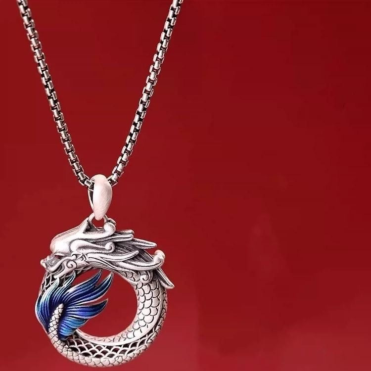 Women's & Men's Brought The Dragon Phoenix Retro Ethnic Necklace