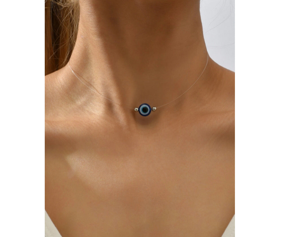 Devil's Eye Simple Clavicle Chain Female Cold Necklaces