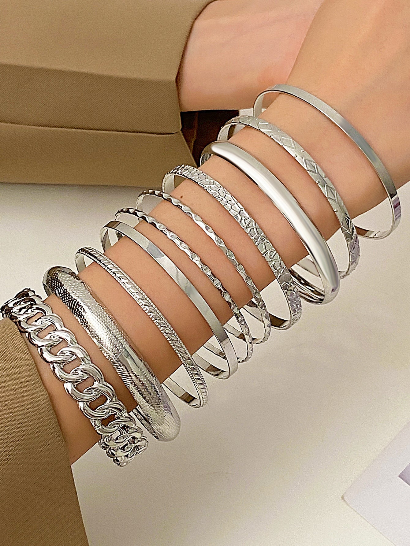 Trendy Alloy Combination Punk Hip Hop Bracelets