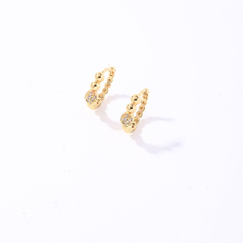 Women's Zircon Jewelry Summer Niche Simple Ladies Ear Rings