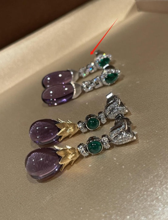 Women's Crystal Flash Zircon Light Luxury Earrings