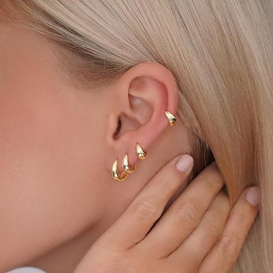 Fashion High Sense Simple Geometric Suit Earrings