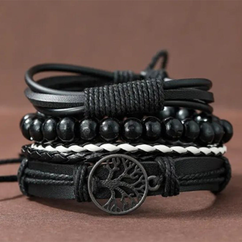 Men's Vintage Weave Handmade Beaded Fashion Suit Bracelets