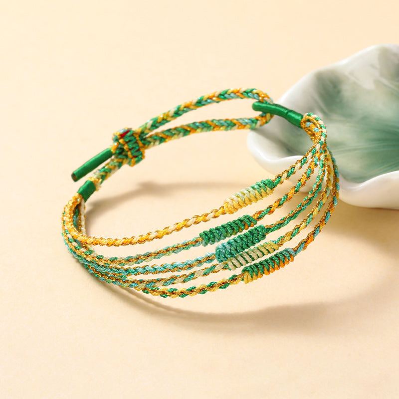 Strap Tassel Hand-woven Colorful Braided Rope Bracelets