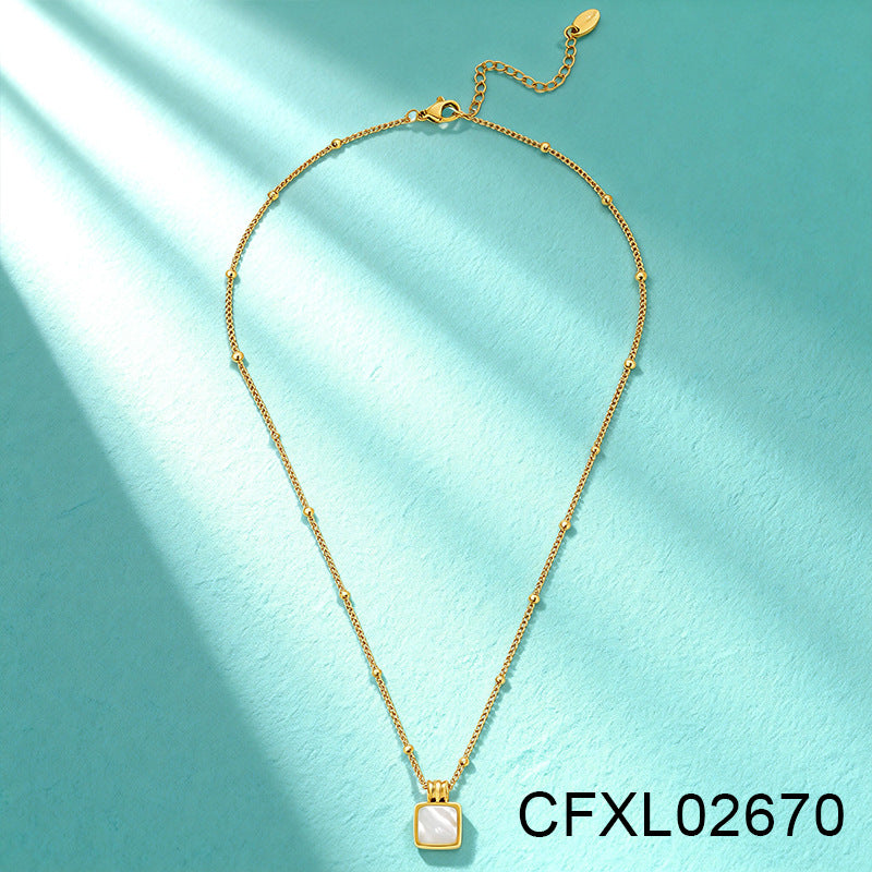 Women's Light Luxury High-grade Titanium Steel Simple Geometric Necklace