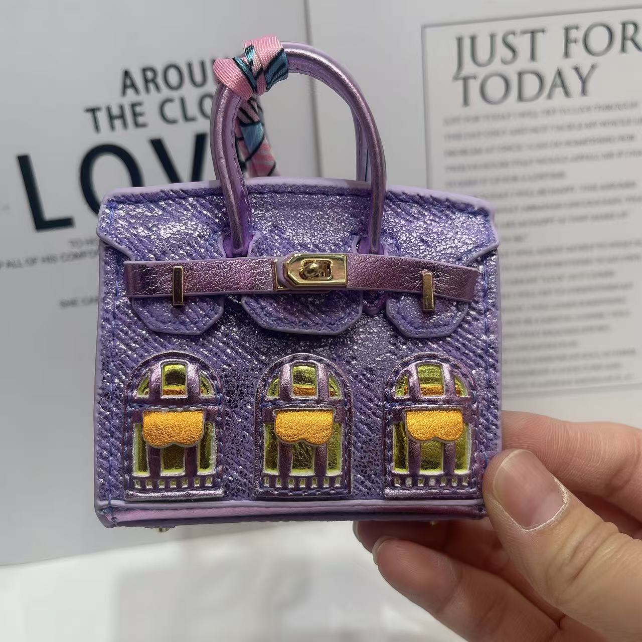 Mini Bag Window Small House Charm Hanging Ornaments