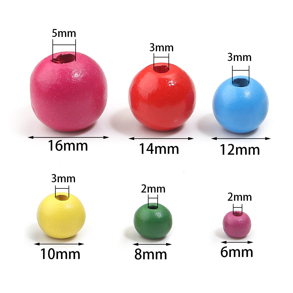 Beads Wooden Bead Scattered Handmade Log Jewelry Accessories