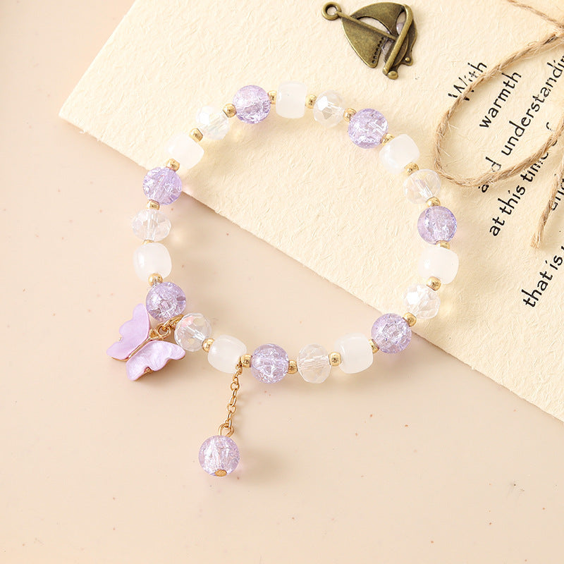 Graceful Crystal Super Moonstone Couple Girlfriends Bracelet