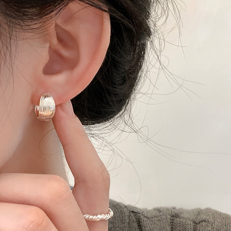 Women's Pattern For Simple Metal Ear Clip Earrings