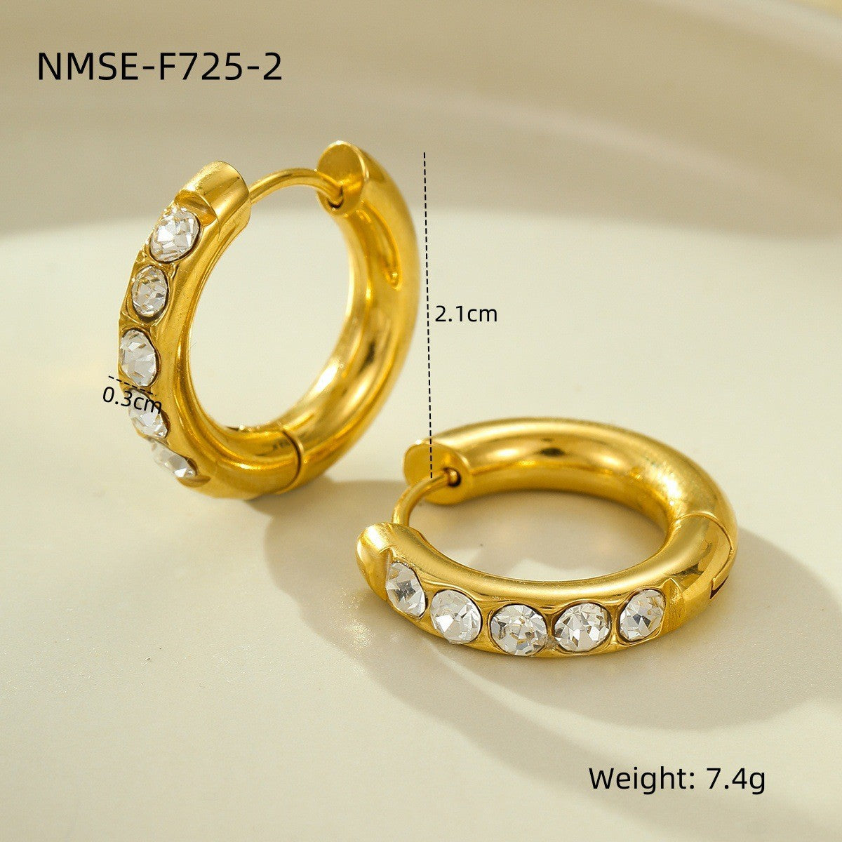 Stainless Steel Retro Shaped Rhinestone Zircon Light Luxury Rings