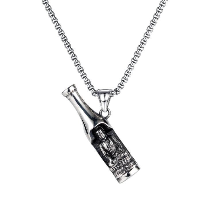 Design Double Sword Pirate Titanium Steel Vintage Halloween Necklaces