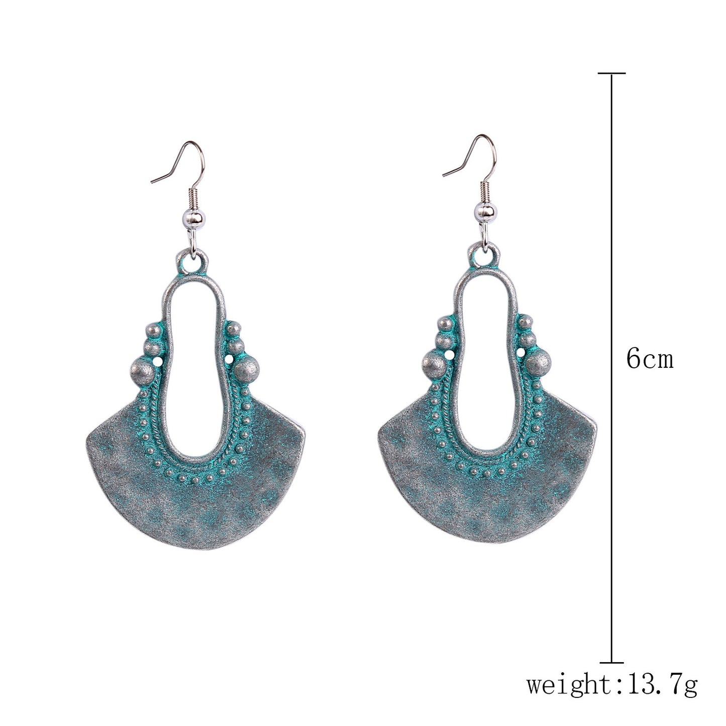 Women's Turquoise High-grade Retro Ethnic Style Fashion Earrings