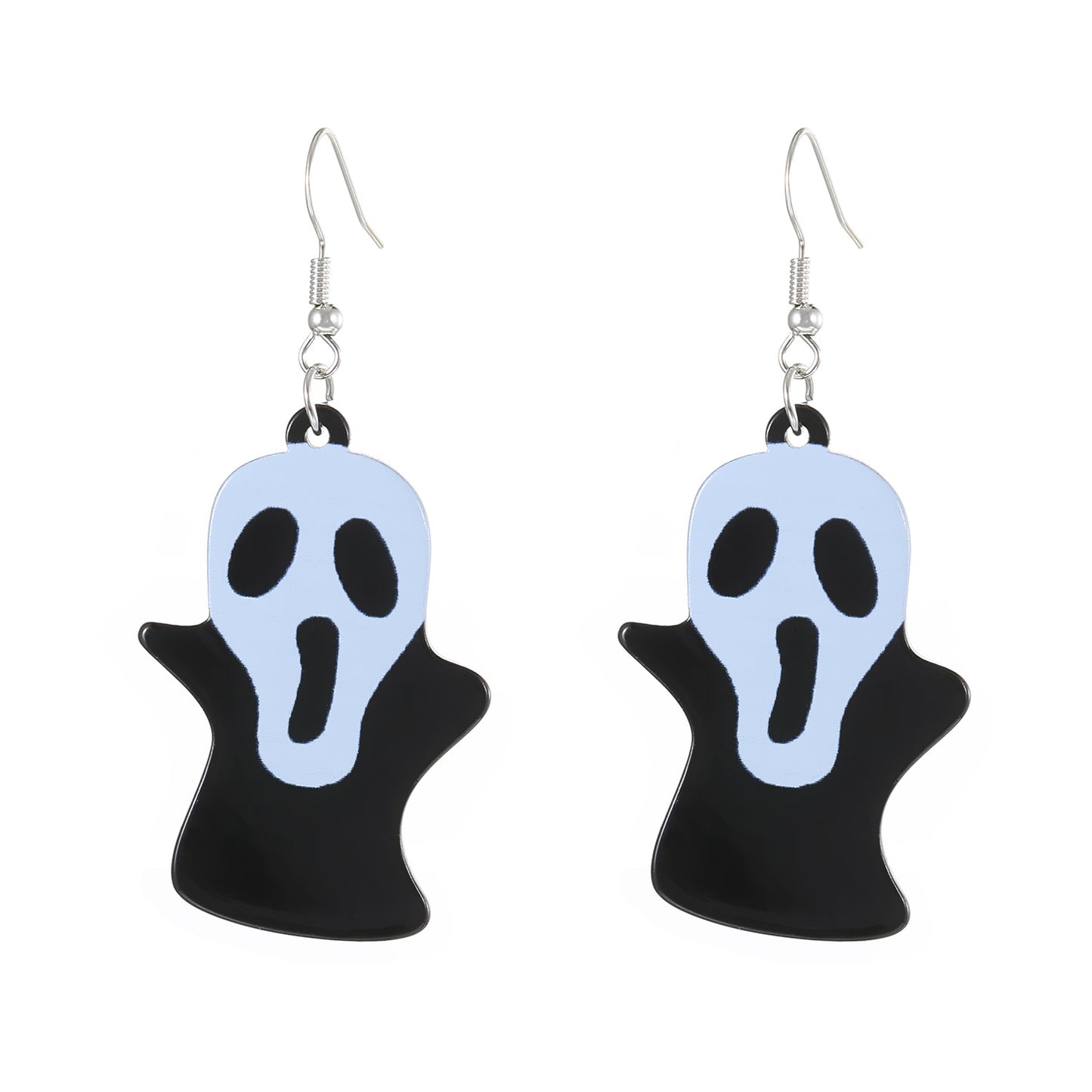 Halloween Eccentric Personality Skull Pumpkin Lamp Earrings