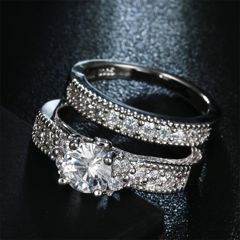 Fashion Gorgeous Valentine's Day Zircon Spot Ring