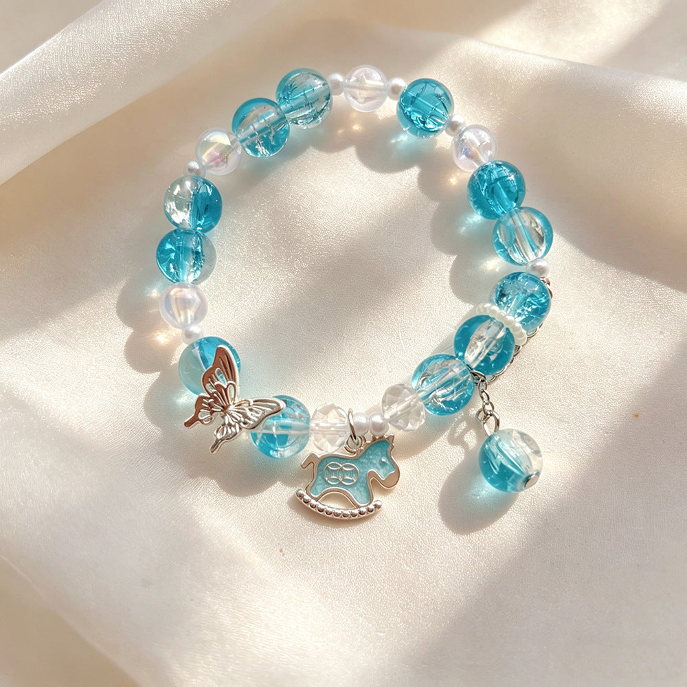 Horse Floral Butterfly Niche Glaze Gift Bracelet