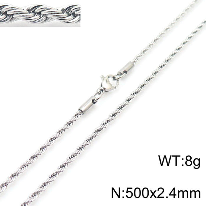 Women's & Men's Thick Thin Clavicle Chain Accessories Rock Necklaces