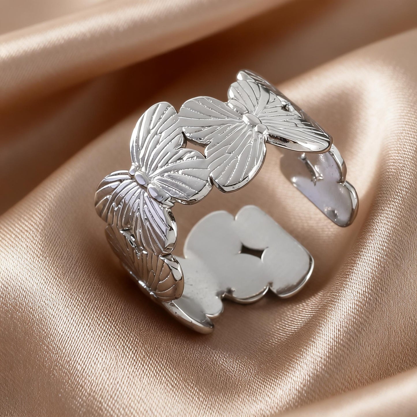 Steel Open-end Niche High-grade Fashion Trend Affordable Luxury Style Ring