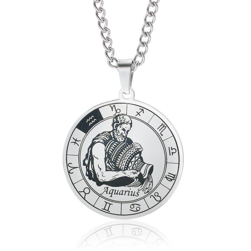 Men's Constellation Titanium Steel Power Style Personalized Necklaces