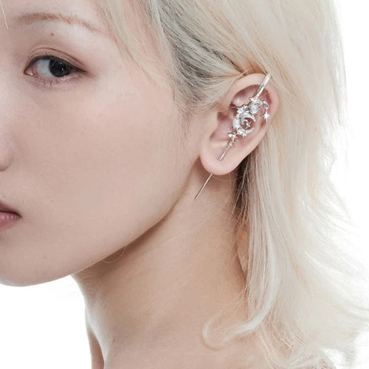 Women's Star Moon Diamond Geometric Fashion Personalized Earrings