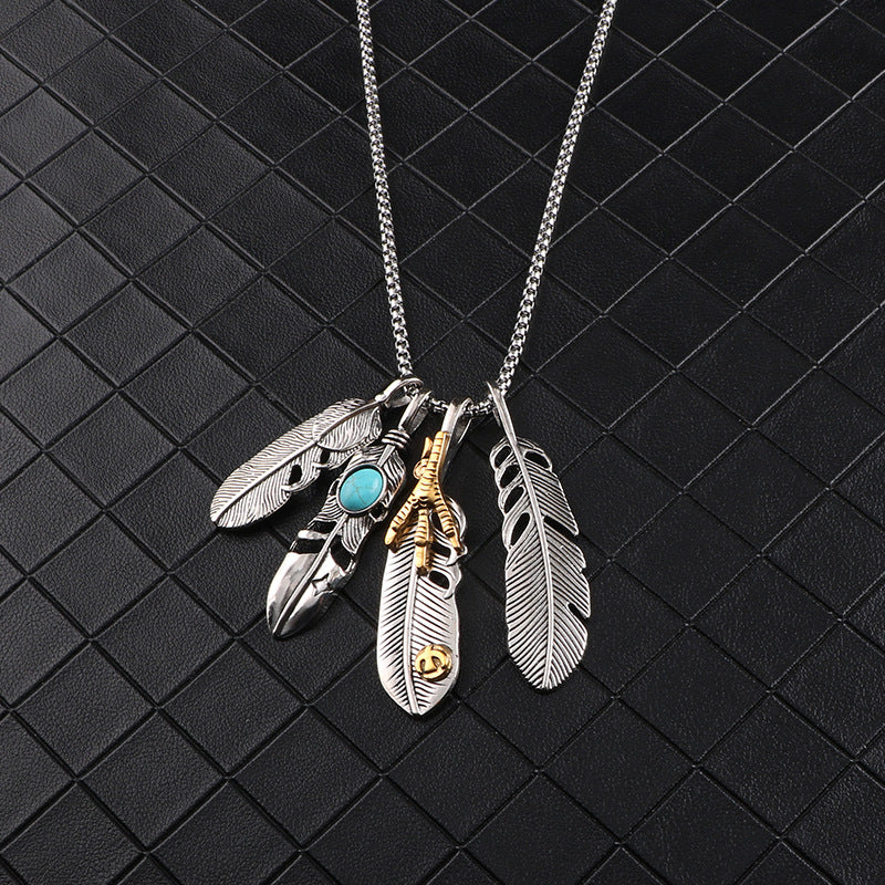 Men's Pcs Set Simple Hip Hop Long Necklaces