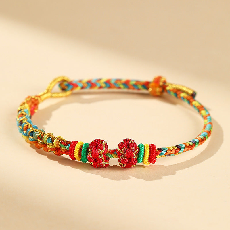 Festival Beads Threading Wear Gold Lucky Bracelets