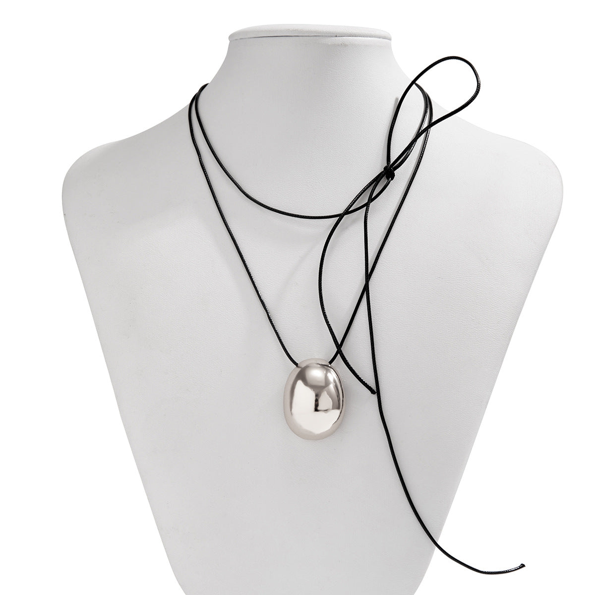 Women's Geometry Egg Noodles Pull Wax Line Collar