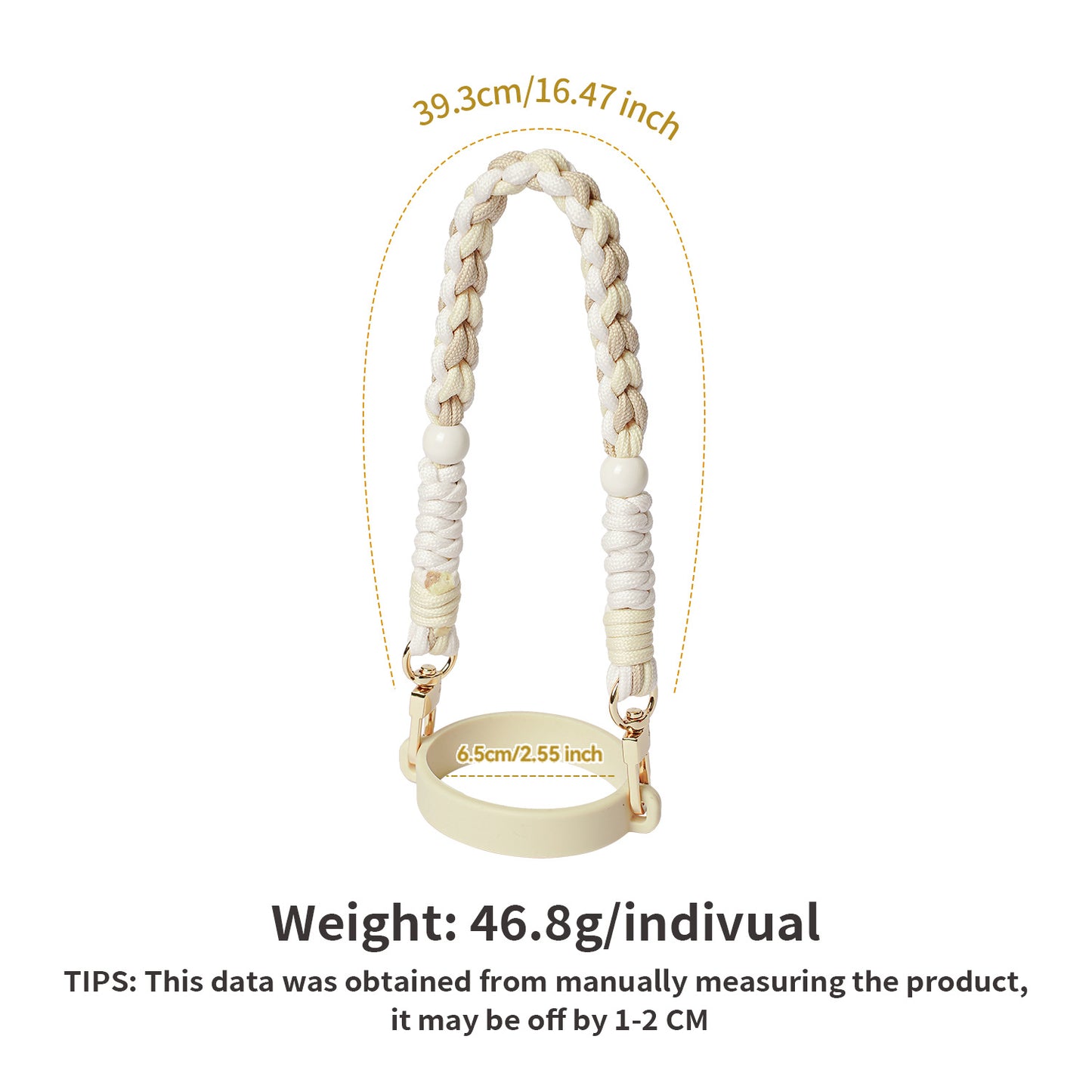 Women's Water Cup Lanyard Rope Handle Hand-woven Hanging Ornaments