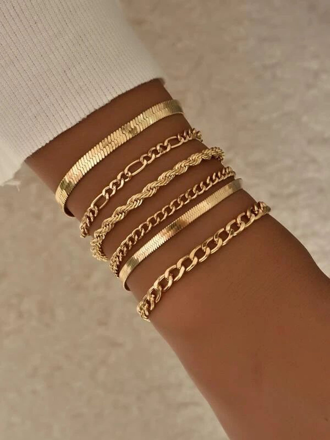 Trendy Alloy Combination Punk Hip Hop Bracelets