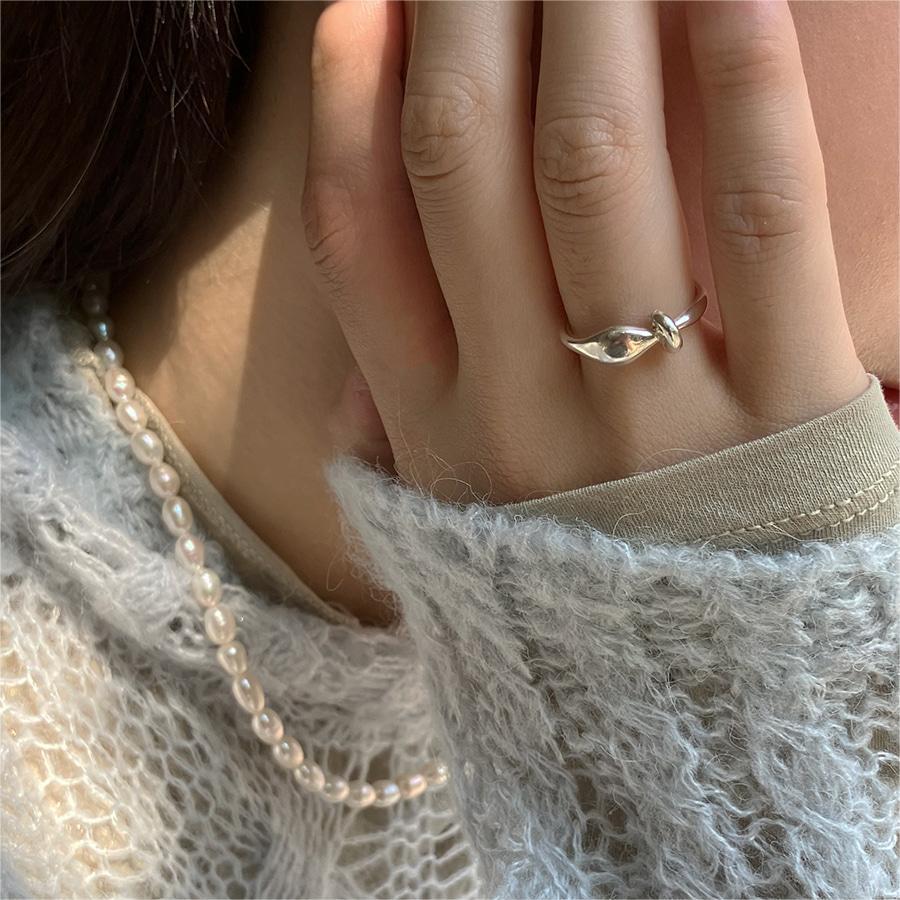 Fan Korean Jewelry Sterling Sier Temperament Rings