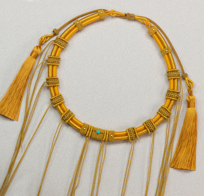 Double Tube Design Longevity Lock Gift Hand-woven Collar