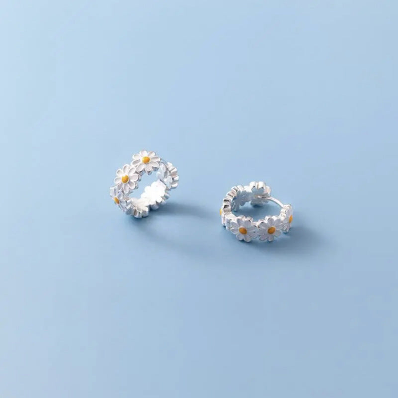 Pastoral Classic Style Ear Fresh Sweet Beauty Western Eardrops Clip Earrings