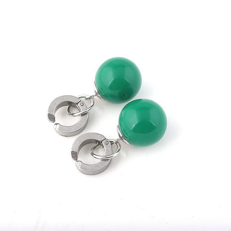 Anime Peripheral Dragon Ball Super Black Fit Space-time Without Ear Earrings