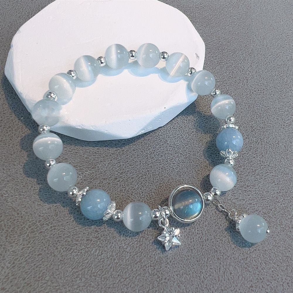 Butterfly Female Design Gray Moonlight Gift Bracelet
