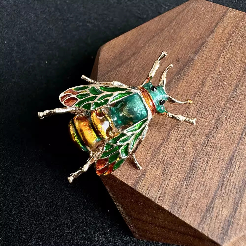 Animal Brooch Alloy Painting Oil Pin Brooches