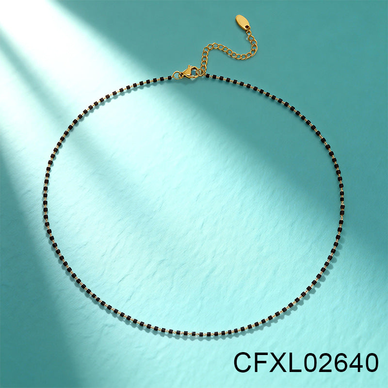 Women's Light Luxury High-grade Titanium Steel Simple Geometric Necklace