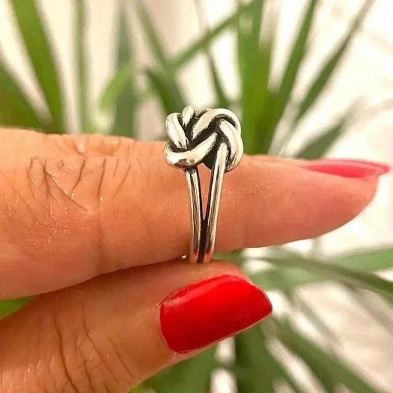 Billion Retro Design Geometric Warping Twist Rings