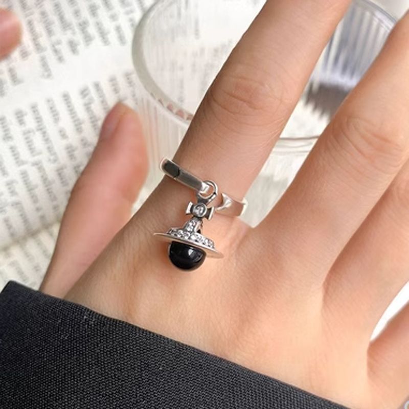 Women's Niche Sweet Cool Three-dimensional Flower Open Retro Drip Rings