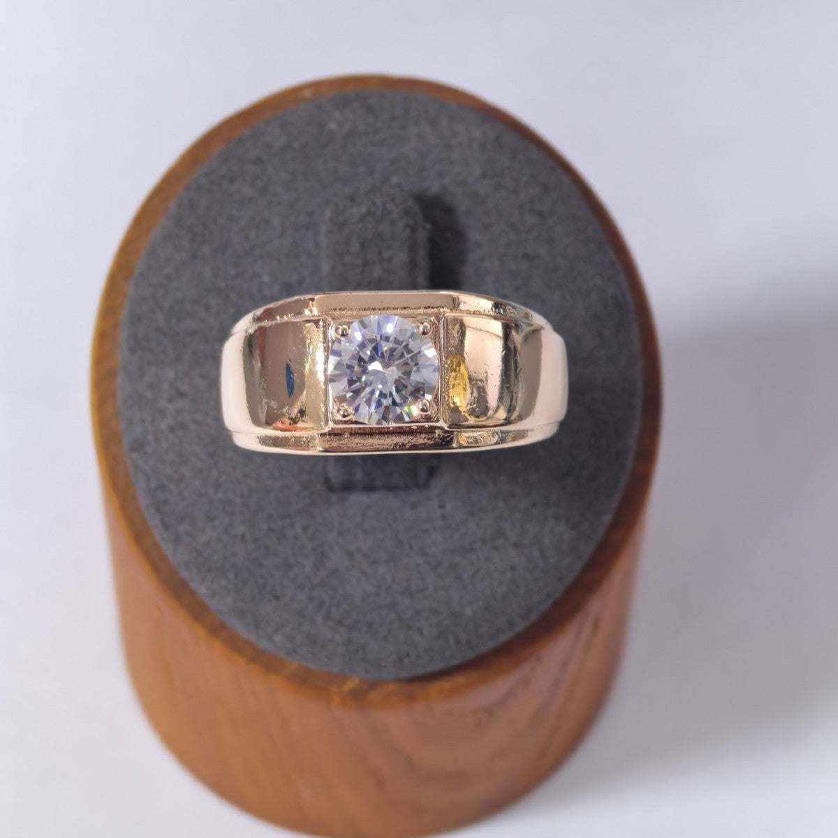 Men's Source Moissanite Open Mouth Man's Domineering Opening Adjustable Ring
