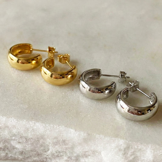 Shaped Stainless Steel Material Plated With Real Gold Personalized Simple Rings