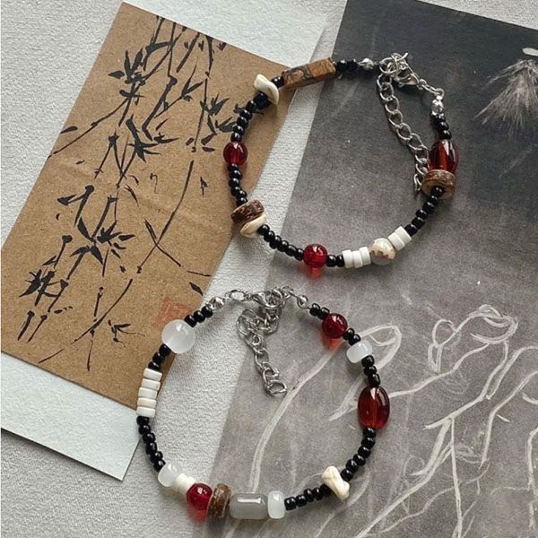 Women's Chinese Luxury Minority Vintage Beaded Hand Bracelets